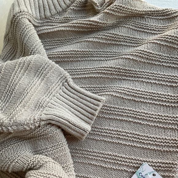 LATTELOVE Co. Knit Crewneck (BCI) Sweater Slouchy Oversize w/ ‘Cool Jade’ Te… - Picture 6 of 13